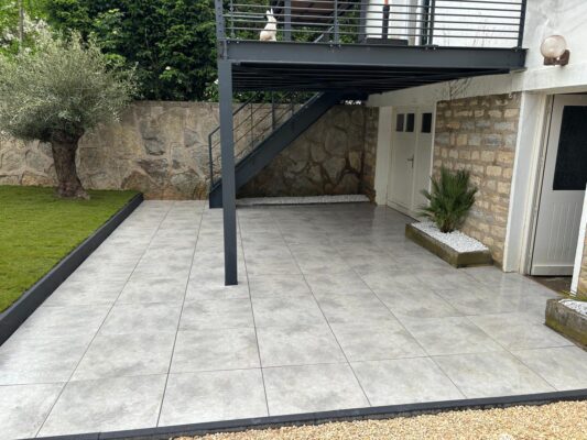 pose carrelage extérieur